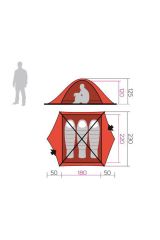 HANNAH SPRUCE COMFORT 3 KİŞİLİK 3 MEVSİMLİK OUTDOOR ÇADIR YEŞİL