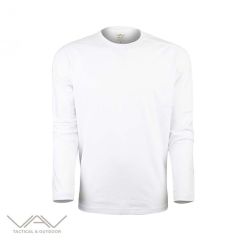 VAV Baseti-04 Uzun Kol Sweatshirt Beyaz XL