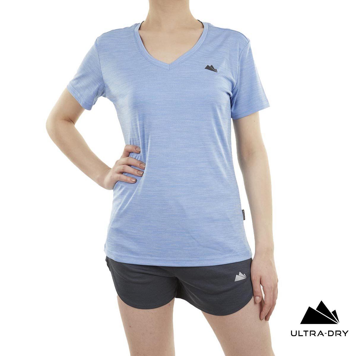 Alpinist Knockout Ultra Dry Kadın T-Shirt Mavi