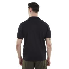 Alpinist Edge Erkek Polo T-Shirt Siyah