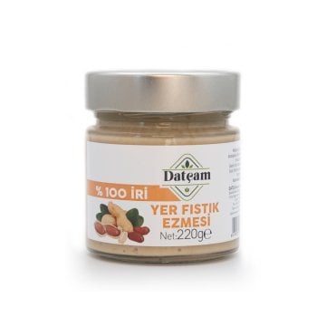 % 100 İri Yer Fıstığı Ezmesi Şekersiz 220gr
