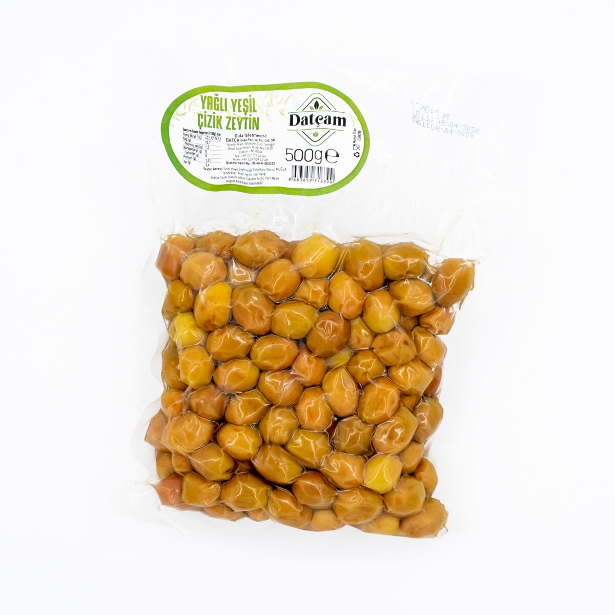 Yağlı Yeşil Çizik Zeytin 1000gr