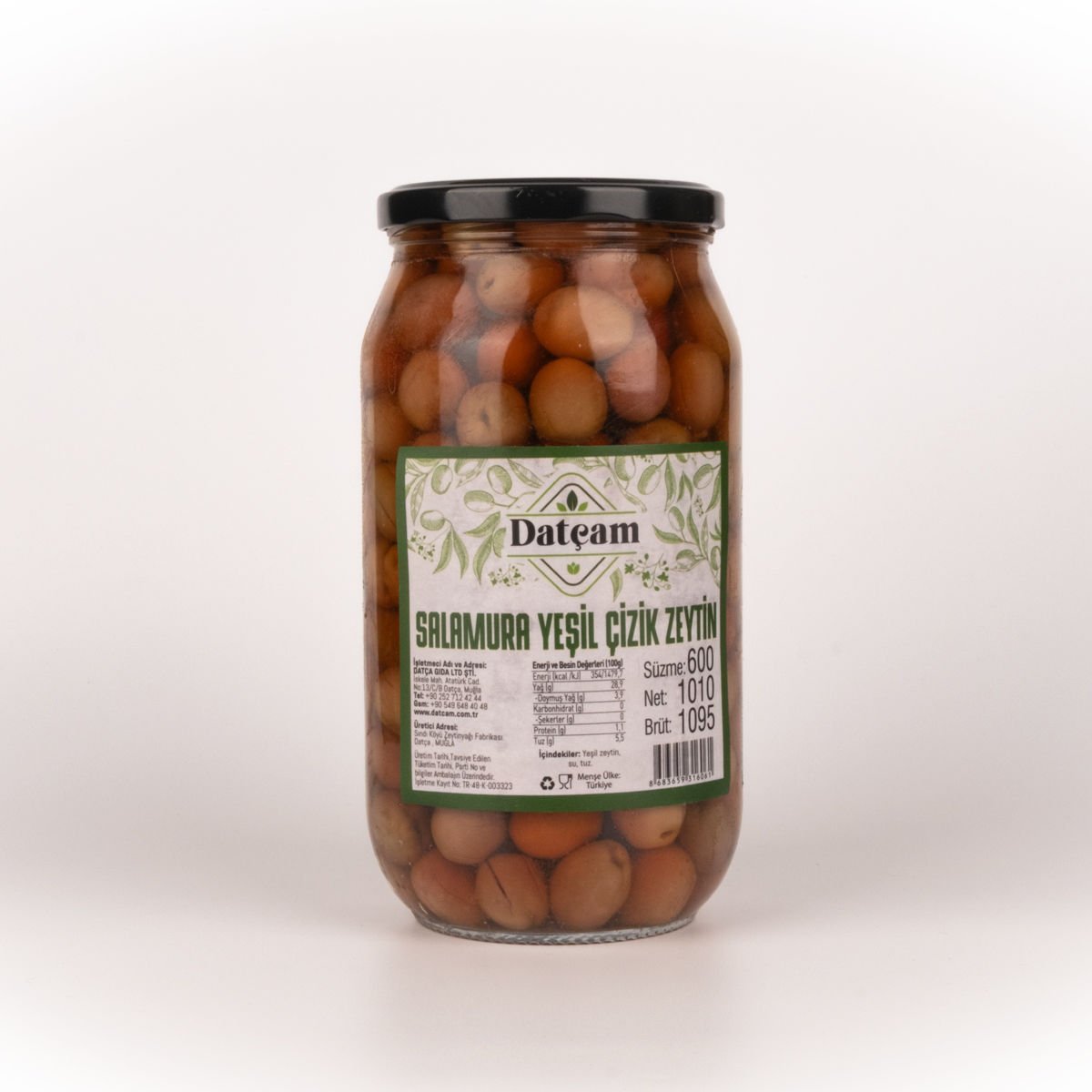 Salamura Yeşil Çizik Zeytin 1010gr
