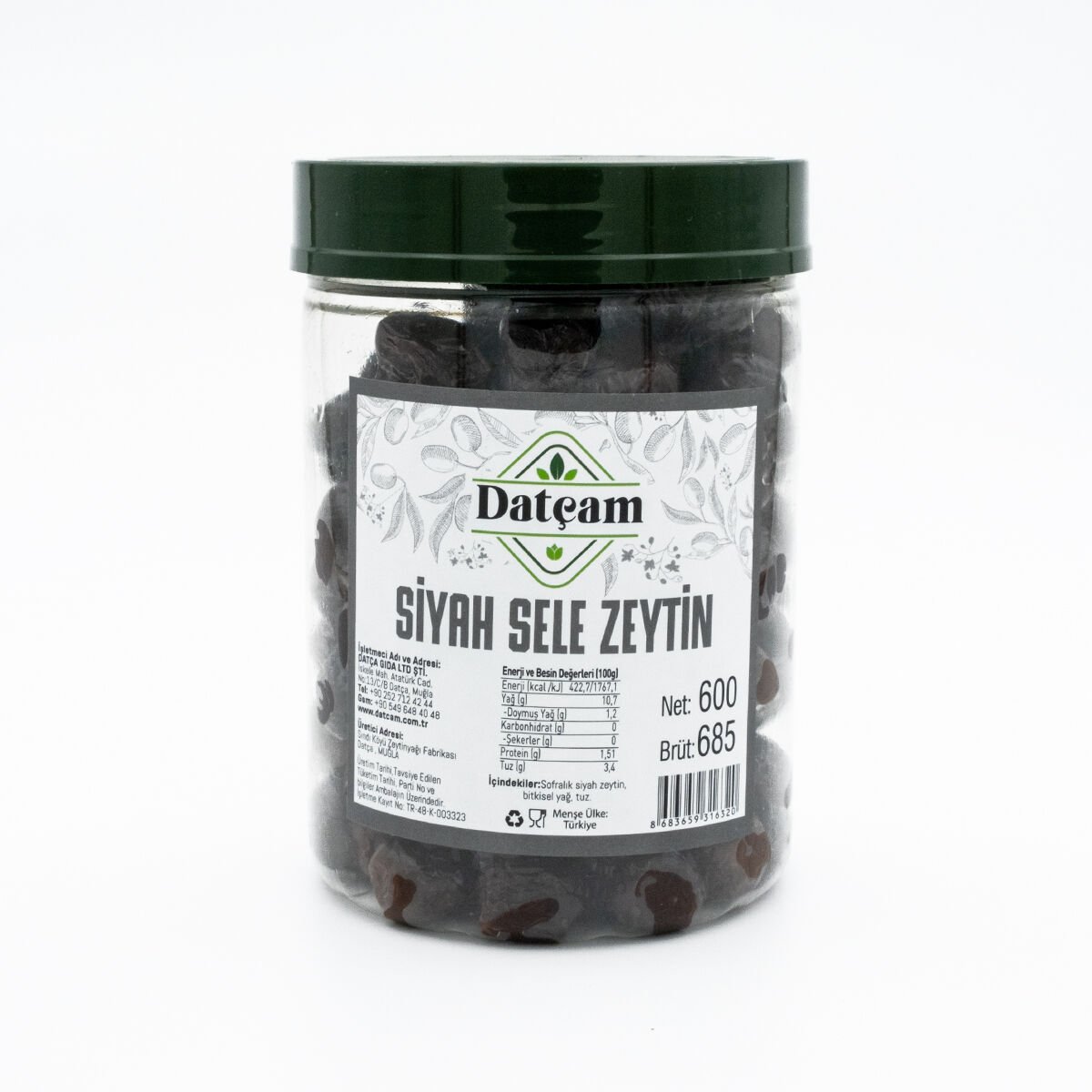 Siyah Sele Zeytin 600gr