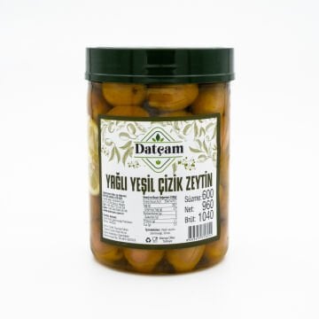 Yağlı Yeşil Çizik Zeytin 960gr