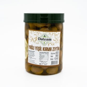 Yağlı Yeşil Kirma Zeytin 960gr