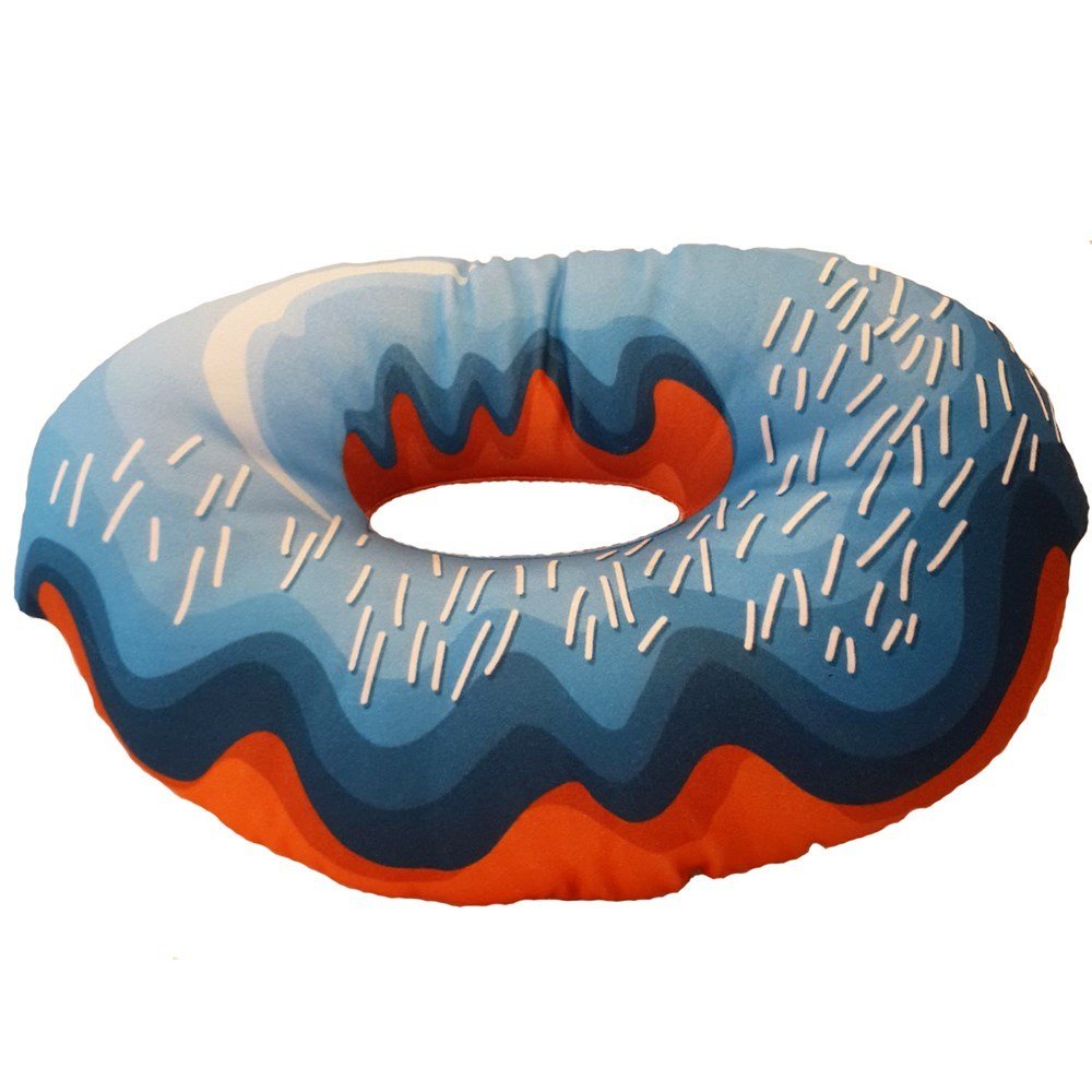 Mavi Donut Figür Yastık (Y40)