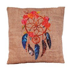 Dreamcatcher (Düşkapanı) Desenli Yastık (Y113)