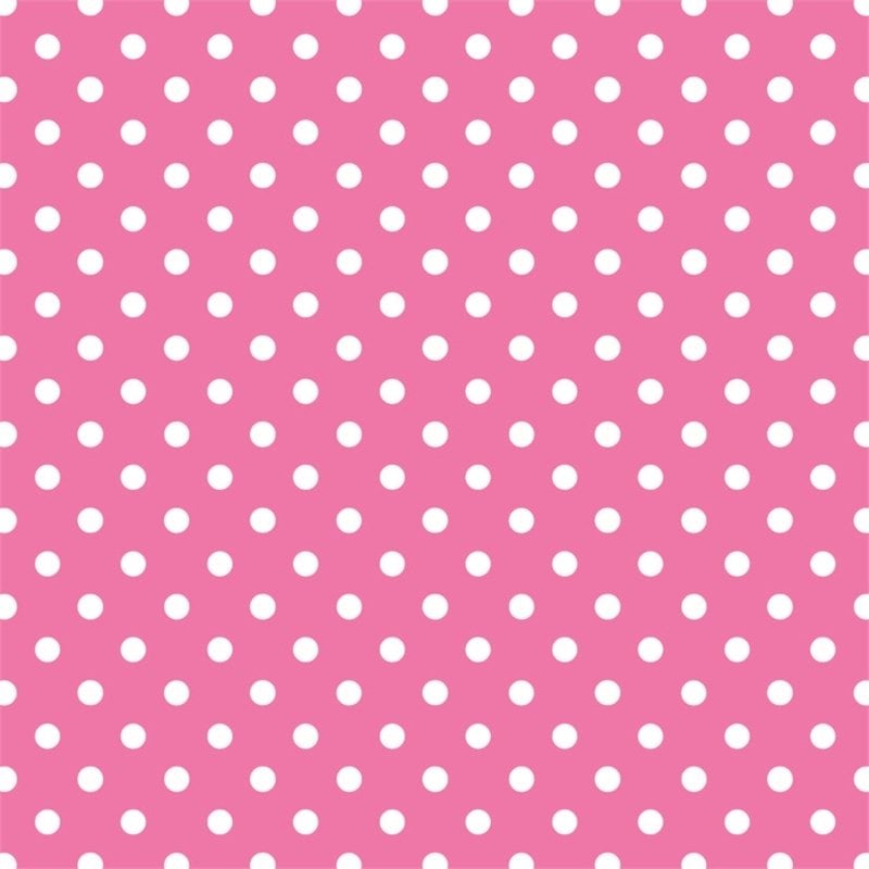Koyu Pembe Zemin Üzerine Beyaz Puanlı Keçe Plaka (DK P2)
