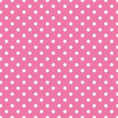Koyu Pembe Zemin Üzerine Beyaz Puanlı Keçe Plaka (DK P2)