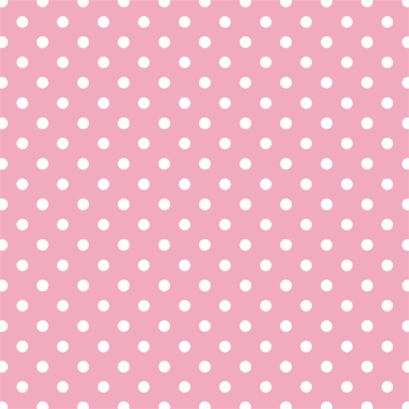 Açık Pembe Zemin Üzerine Beyaz Puanlı Keçe Plaka (DK P3)