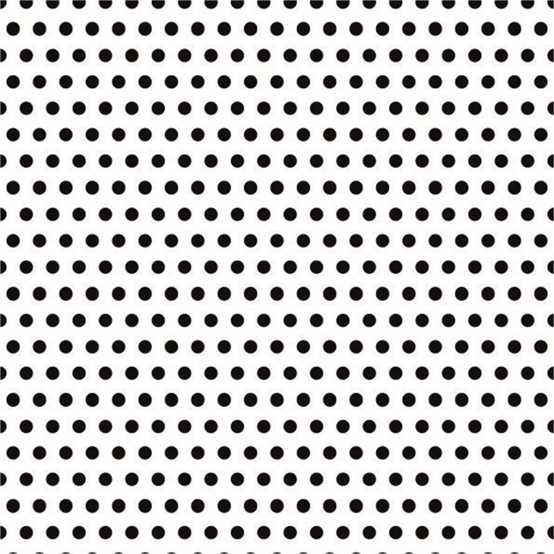 Beyaz Zemin Üzerine Küçük Siyah Puanlı Keçe Plaka (DK P19)