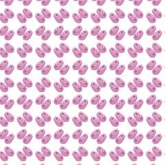 Beyaz Zemin Üzerine Pembe Patik Desenli Keçe Plaka (DK P37)