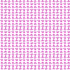 Beyaz Zemin Üzerine Pembe Fil Desenli Keçe Plaka (DK P52)