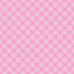 Pembe Zemin Üzerine Beyaz Kar Tanesi Desenli Keçe Plaka (DK P75)