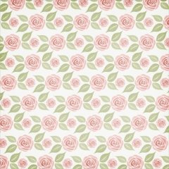 Beyaz Zemin Üzerine Pembe Gül Desenli Keçe Plaka (DK P137)