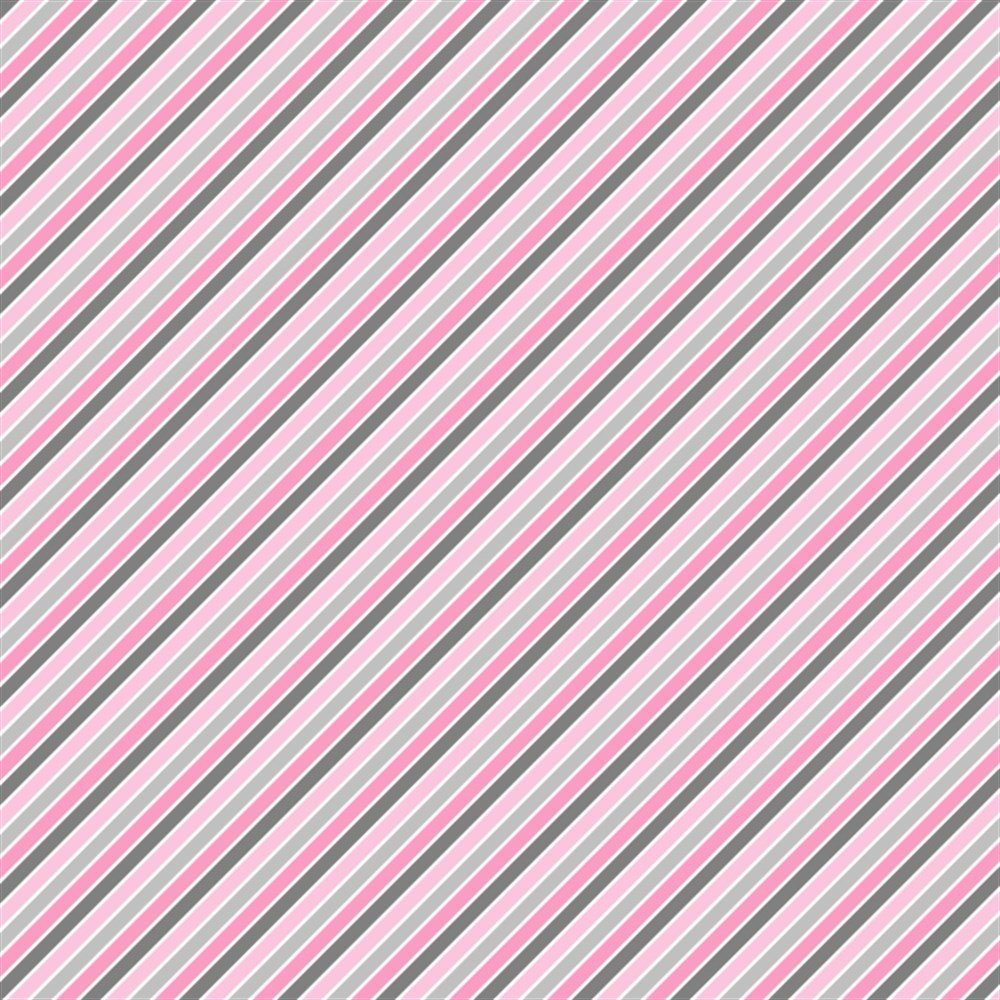 Gri-Pembe Çizgili Desenli Keçe Plaka (DK P71)
