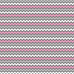 Gri-Pembe-Beyaz Zigzag Desenli Keçe Plaka (DK P78)