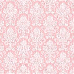 Pembe Damask Desenli Keçe Plaka (DK P161)
