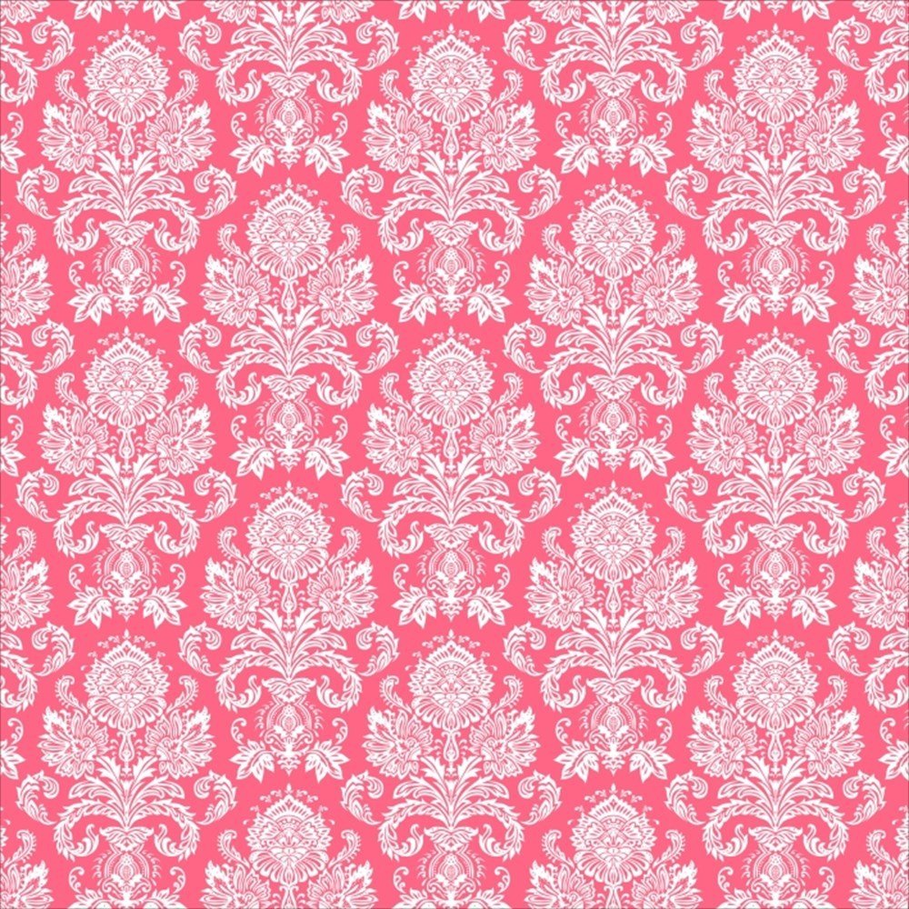 Pembe Damask Desenli Keçe Plaka (DK P162)
