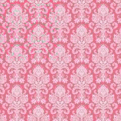 Pembe Damask Desenli Keçe Plaka (DK P162)