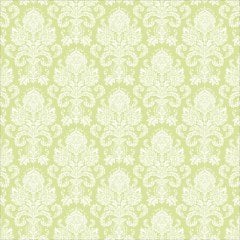 Yeşil Damask Desenli Keçe Plaka (DK P163)