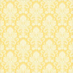 Sarı Damask Desenli Keçe Plaka (DK P167)