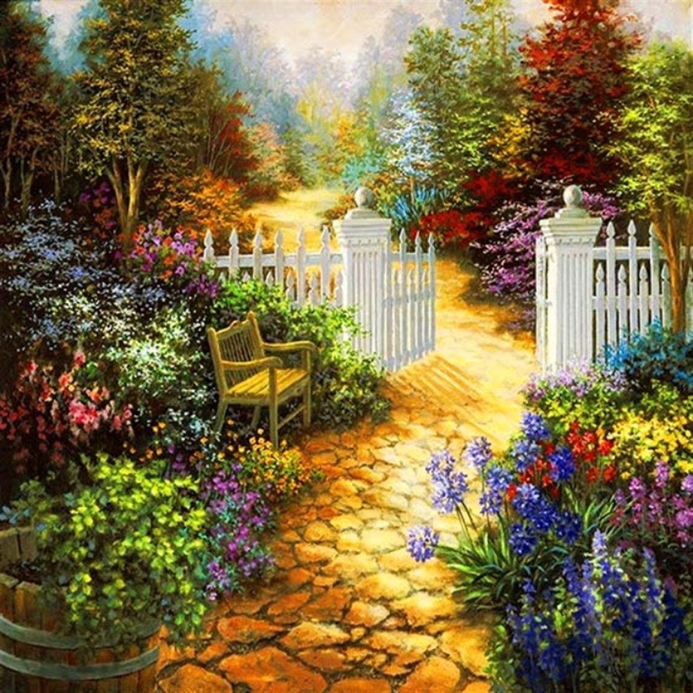 Bahçe - Desenli Keçe Plaka (DK P191)