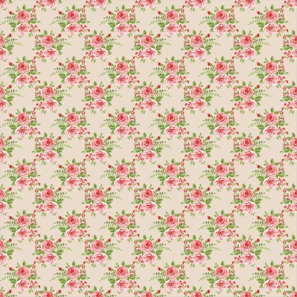 Shabby Chic Desenli Keçe Plaka (DK P221)