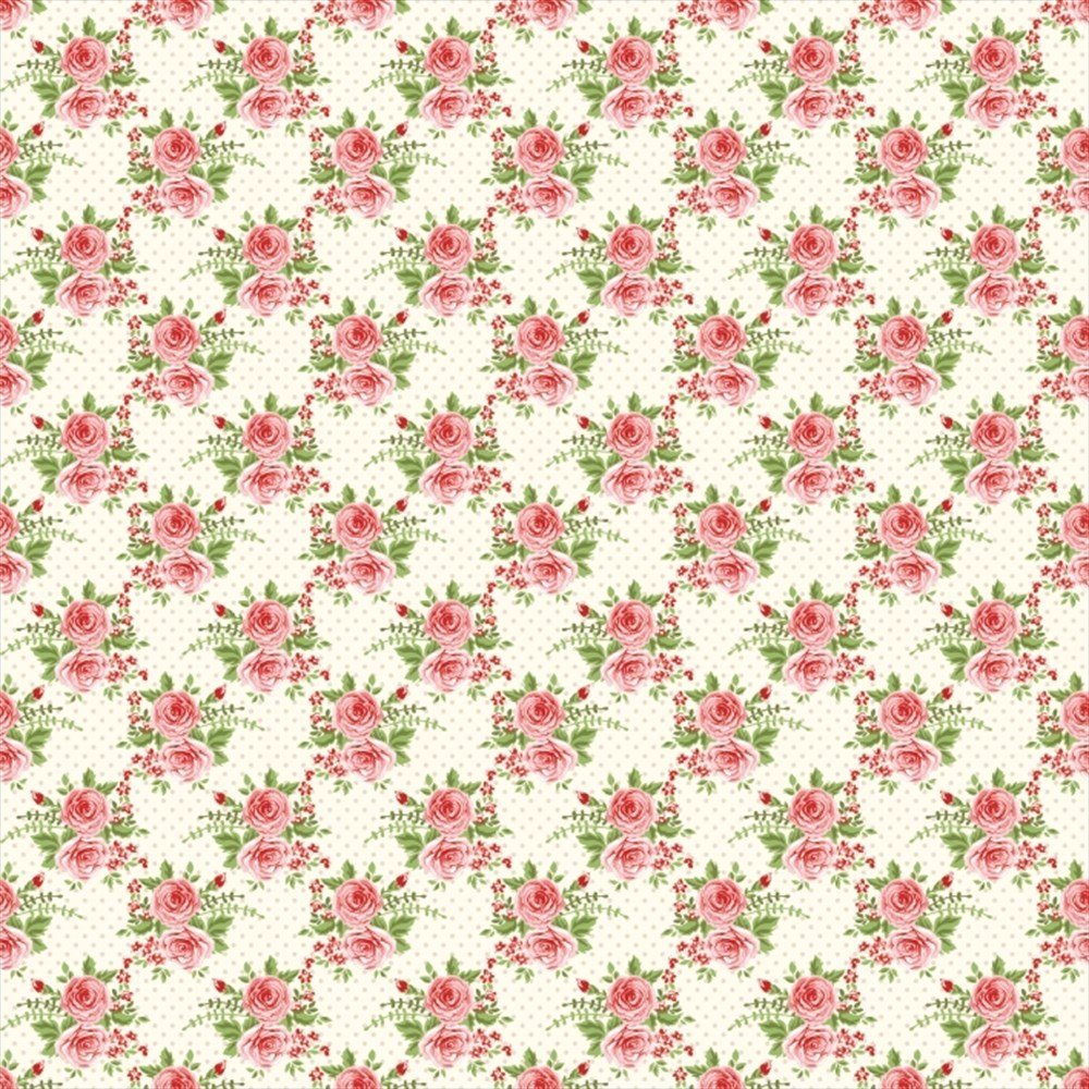 Shabby Chic Desenli Keçe Plaka (DK P226)