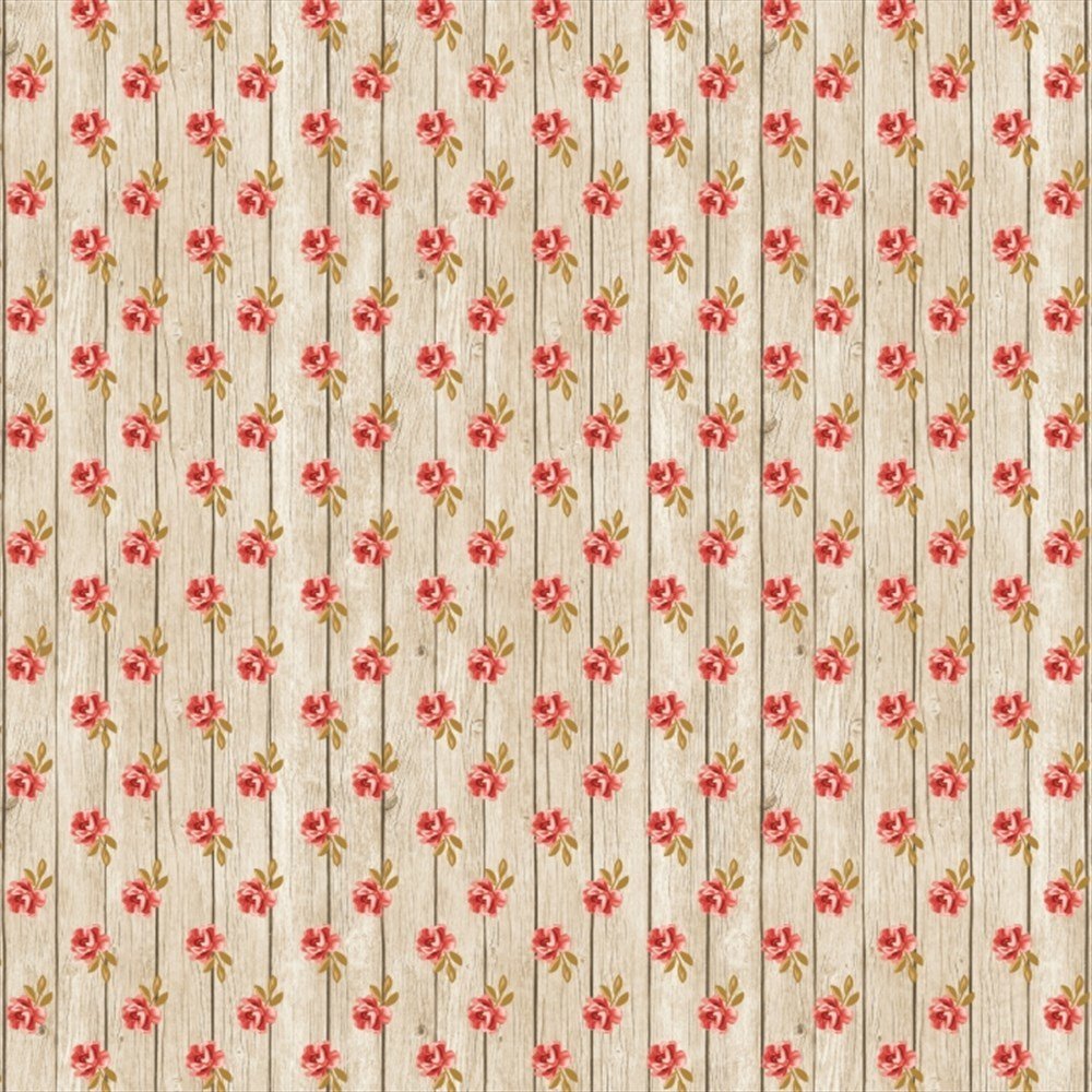 Shabby Chic Desenli Keçe Plaka (DK P254)