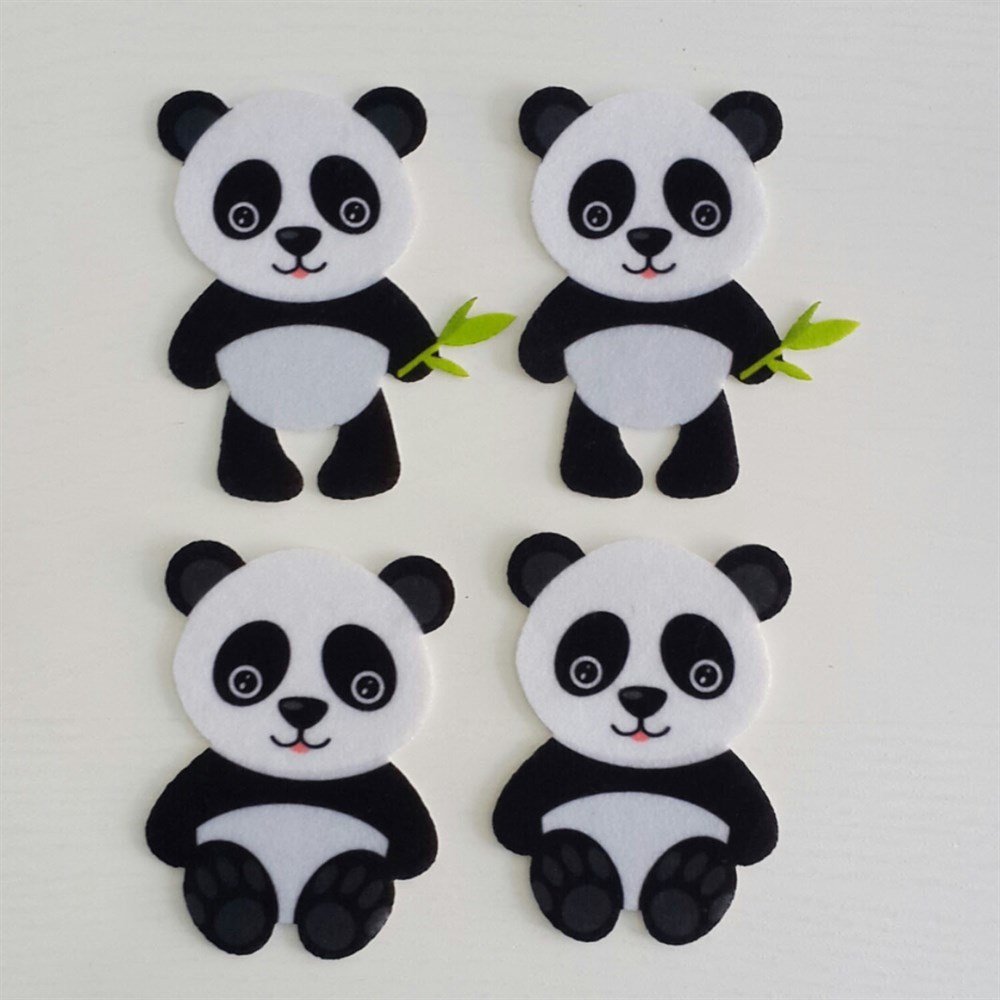Panda Desenli Keçe Aplike (DK 114)