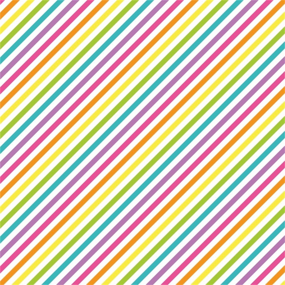 Renkli Çizgili Desenli Keçe Plaka (DK P282)