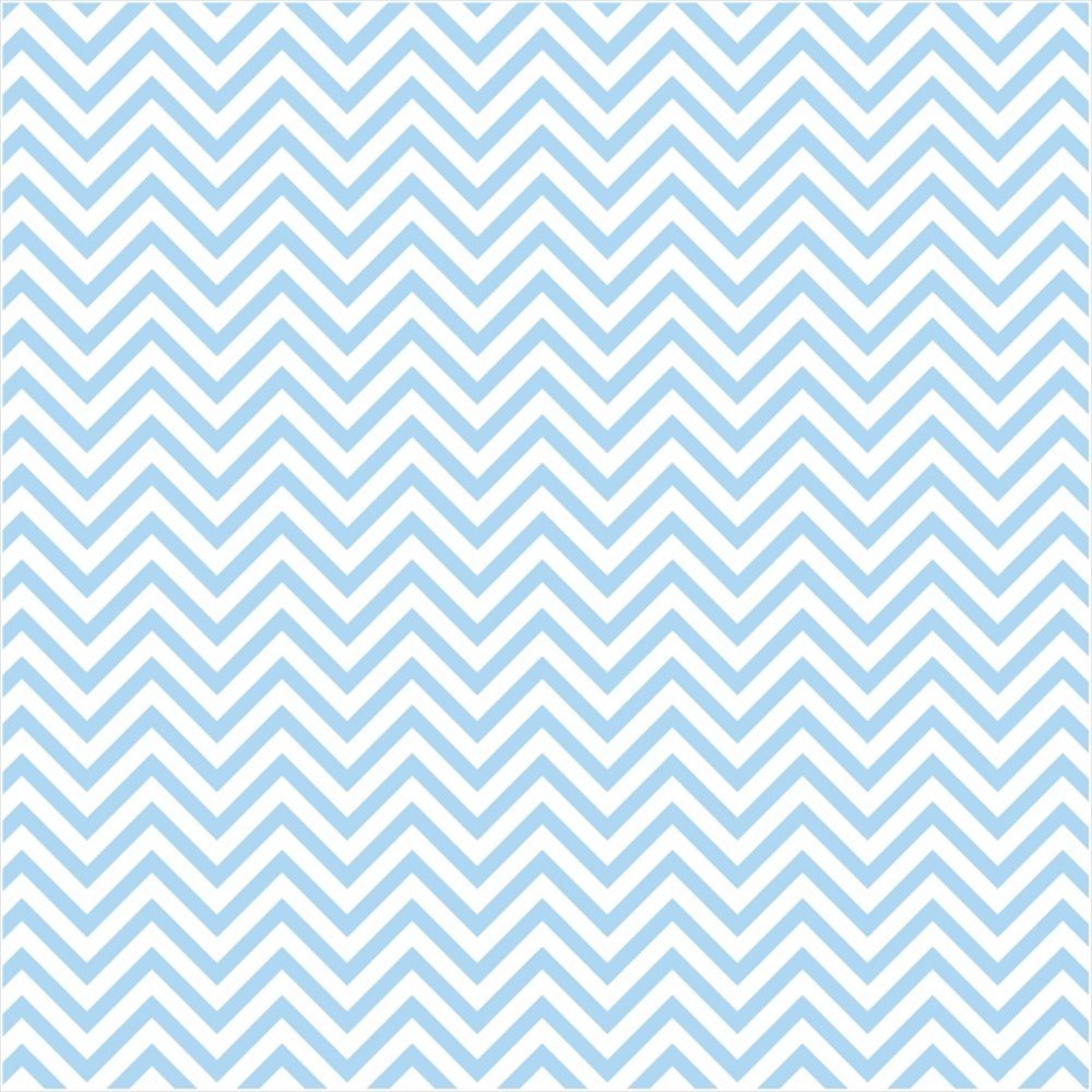 Mavi Zigzag  Desenli Keçe Plaka (DK P324)