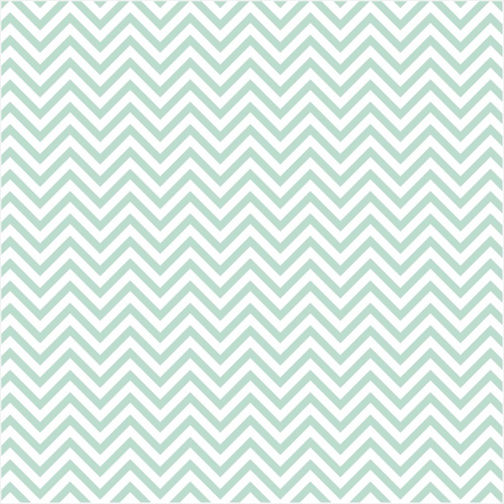 Açık Turkuaz Zigzag  Desenli Keçe Plaka (DK P328)