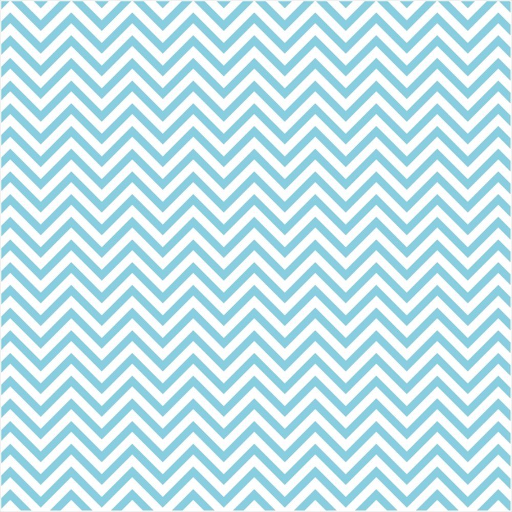 Koyu Turkuaz Zigzag  Desenli Keçe Plaka (DK P329)