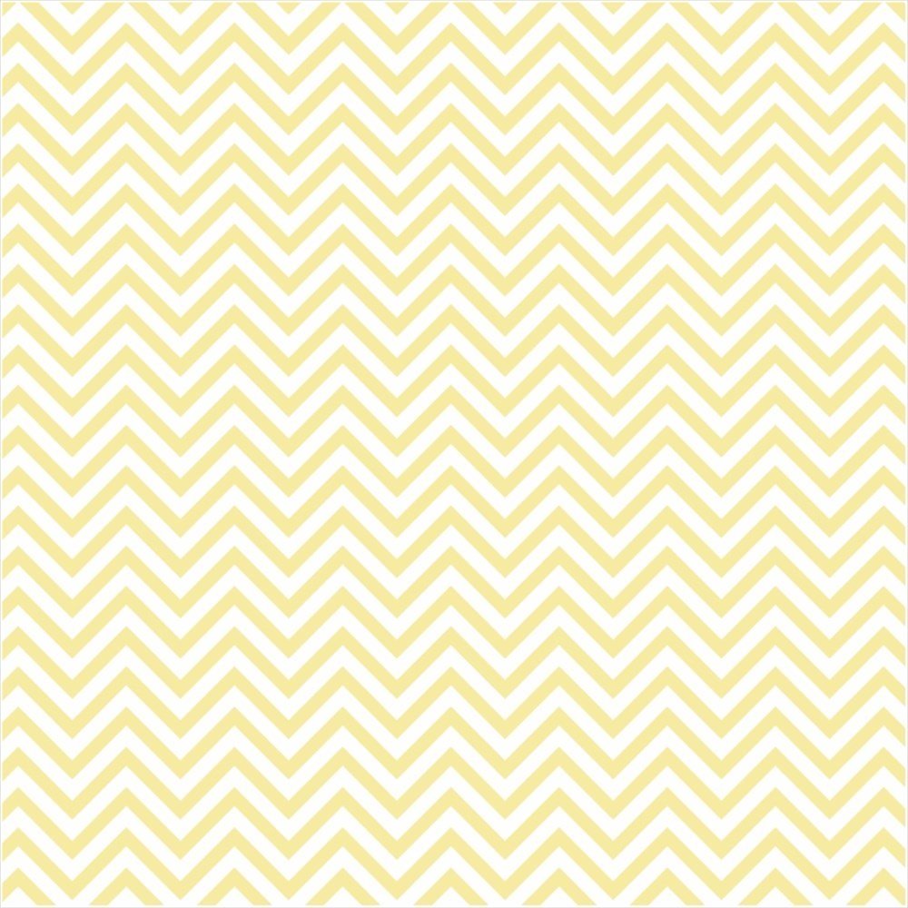 Sarı Zigzag  Desenli Keçe Plaka (DK P333)