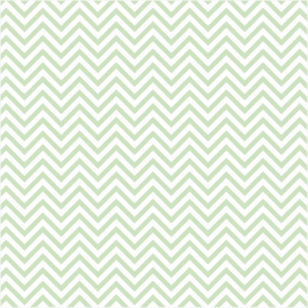Yeşil Zigzag  Desenli Keçe Plaka (DK P335)