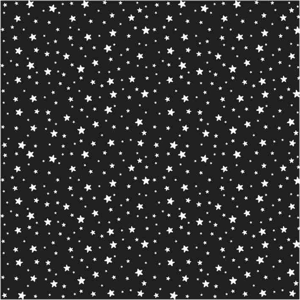 Yıldız Desenli  Keçe Plaka Siyah (DK P346)