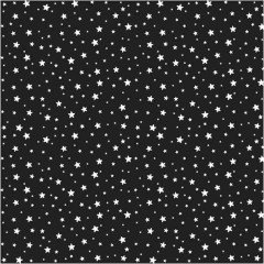 Yıldız Desenli  Keçe Plaka Siyah (DK P346)