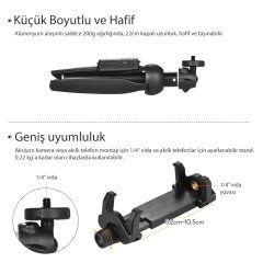 Sanger SG-2510R Kumandalı Mobil Youtuber Tripod