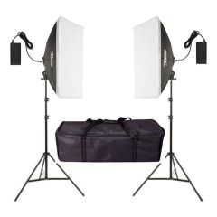 PDX Ayaklı Softbox 2& #039 li LED Işık Seti LV-460