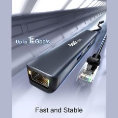 Dockteck DD0002 HDMI Ethernet 3xUSB 3.0 5 in 1 Multiport USB C Hub