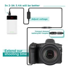 Raeisusp NP-BX1 Sony Kamera Kesintisiz Güç Kablosu USB Dummy (DC Coupler)