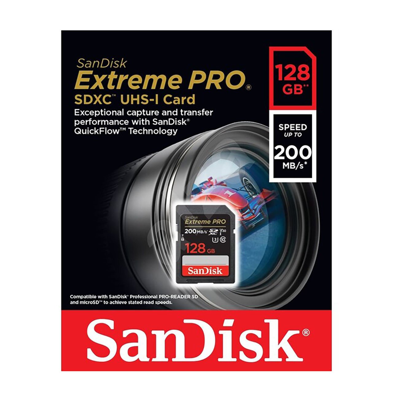 Sandisk Extreme Pro 128gb 200mb/s SDXC Hafıza Kartı