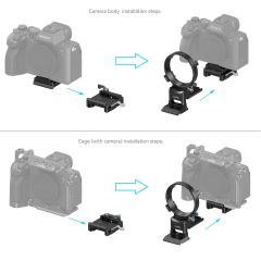 SmallRig 4244 Sony A1 / A7 / A 9 / FX Serisi İçin Döndürülebilir Yataydan Dikeye Montaj Plakası Kiti