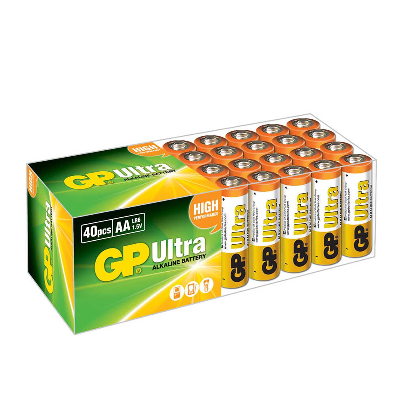 GP Ultra Alkalin 40'lı AA Kalem Pil (GP15AU-2MTPB40)