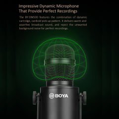 Boya BY-DM500 Dinamik Yayın Mikrofonu
