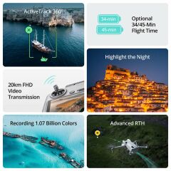 DJI Mini 4 Pro Fly More Combo Plus Drone (DJI RC 2) - Distribütör Garantili
