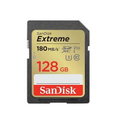 Sandisk Extreme 128GB 180mb/s SDXC Hafıza Kartı